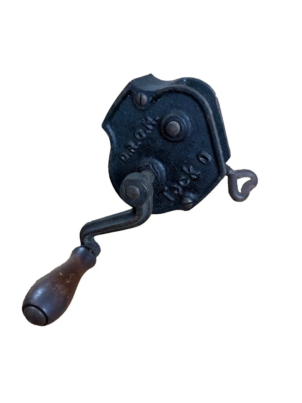 Antique Cast Iron Hand Cranked Tech 0 Bean Cutter/French Bean Slicer Collectible